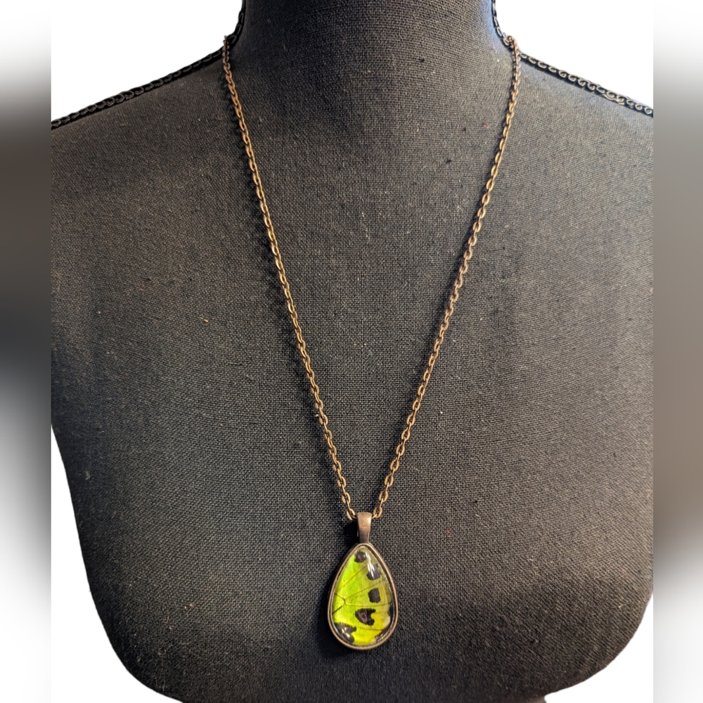 Bronze 24 inch Butterfly Wing Pendant